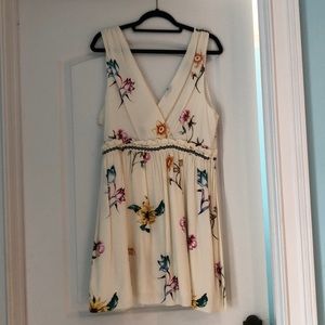 Topshop Floral Wrap Front Sun Dress